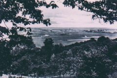 Widok ze stoku parku na dolinę Odry i miasto Schwedt (fotografia z początku XX w.)